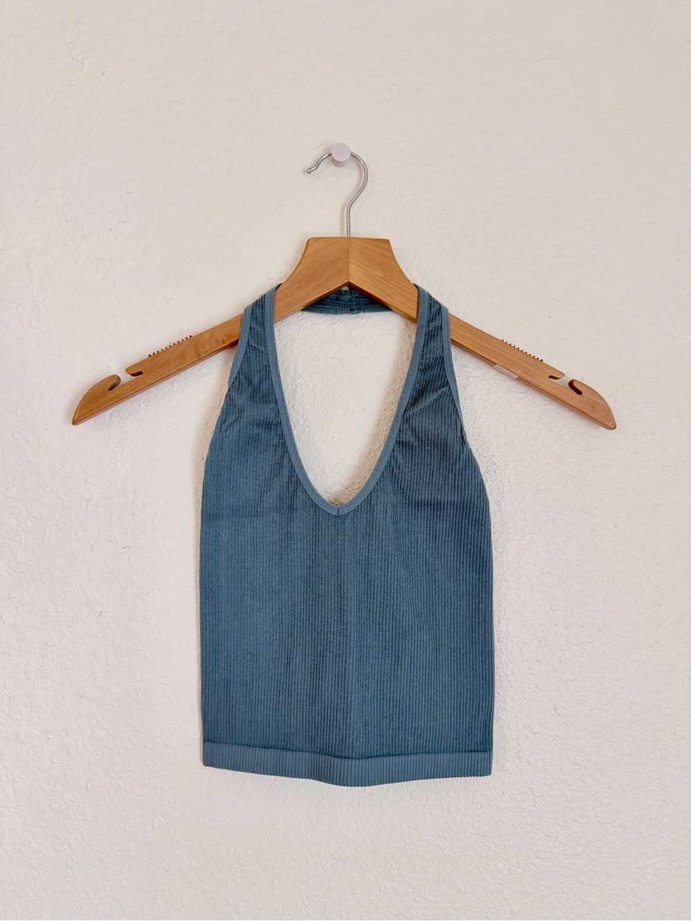 Urban Outfitters Out From Under Ribbed Halter Tank Top Blue Size S